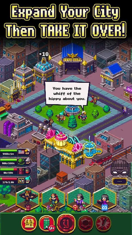 Screenshot of the Idle Mastermind game