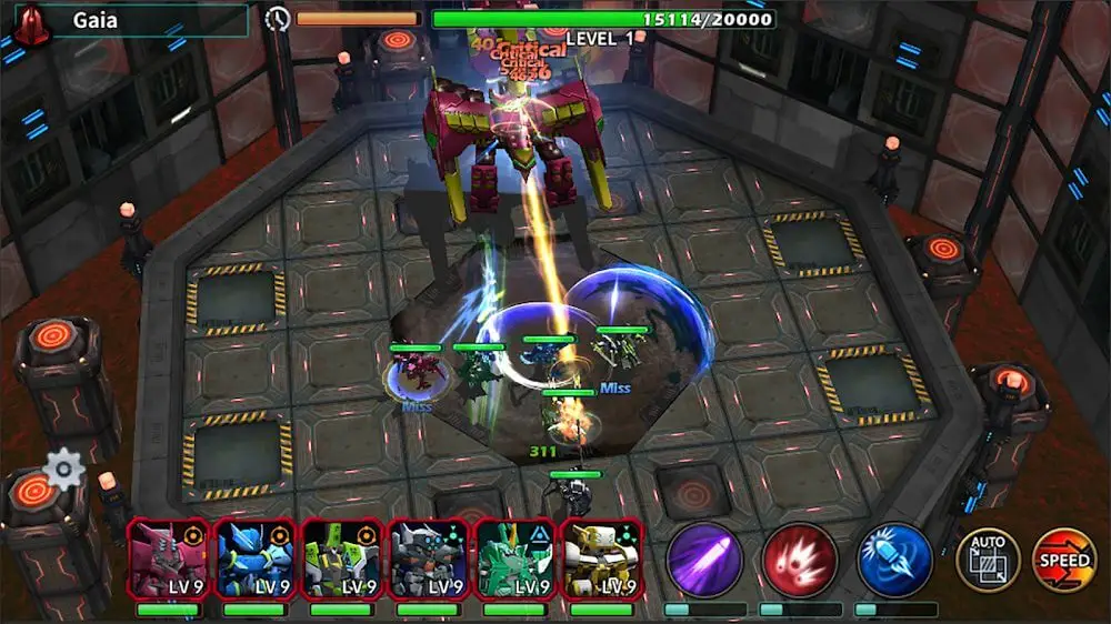 Screenshot of the Idle MechaStorm game