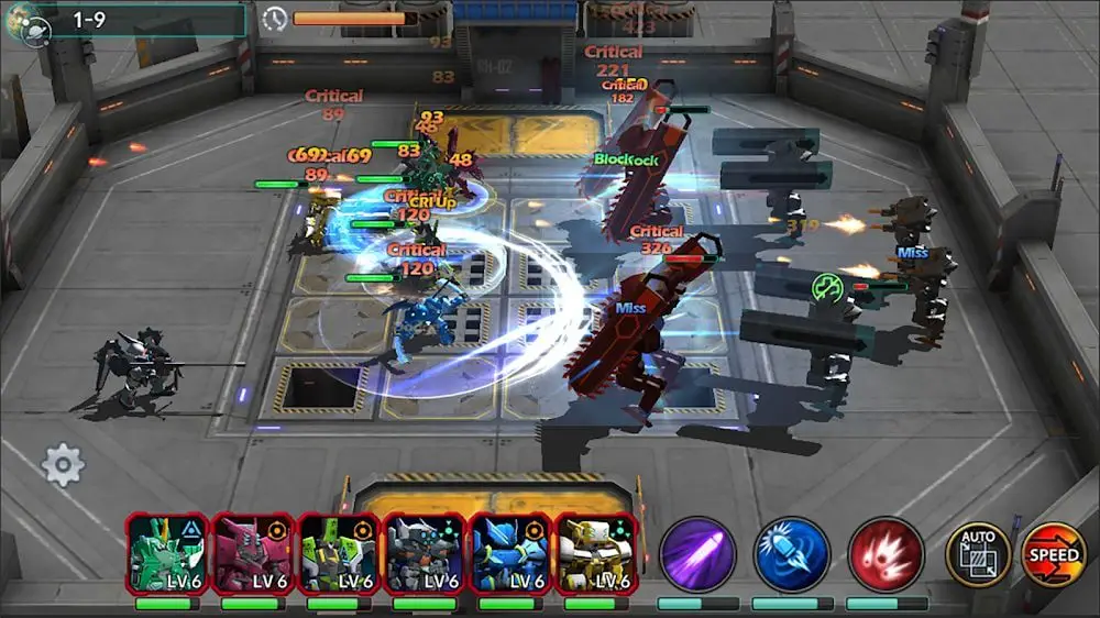 Screenshot of the Idle MechaStorm game