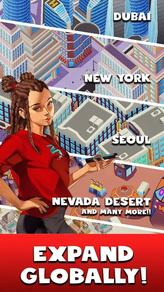 Screenshot of the Idle Music Festival Tycoon app