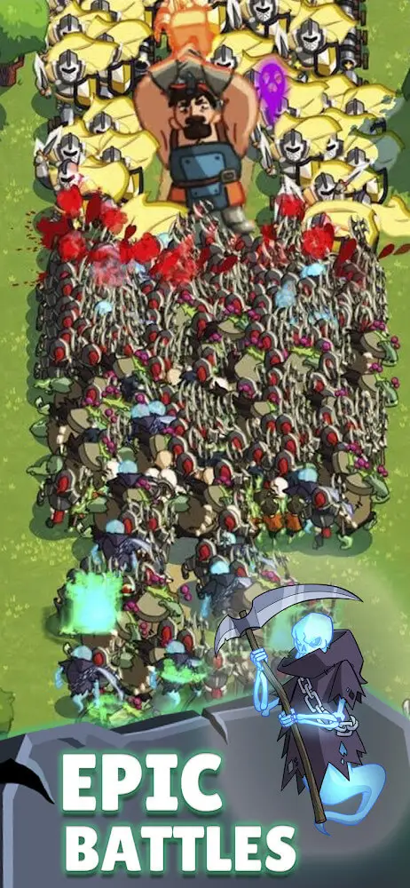 Screenshot of the Idle Necromancer app
