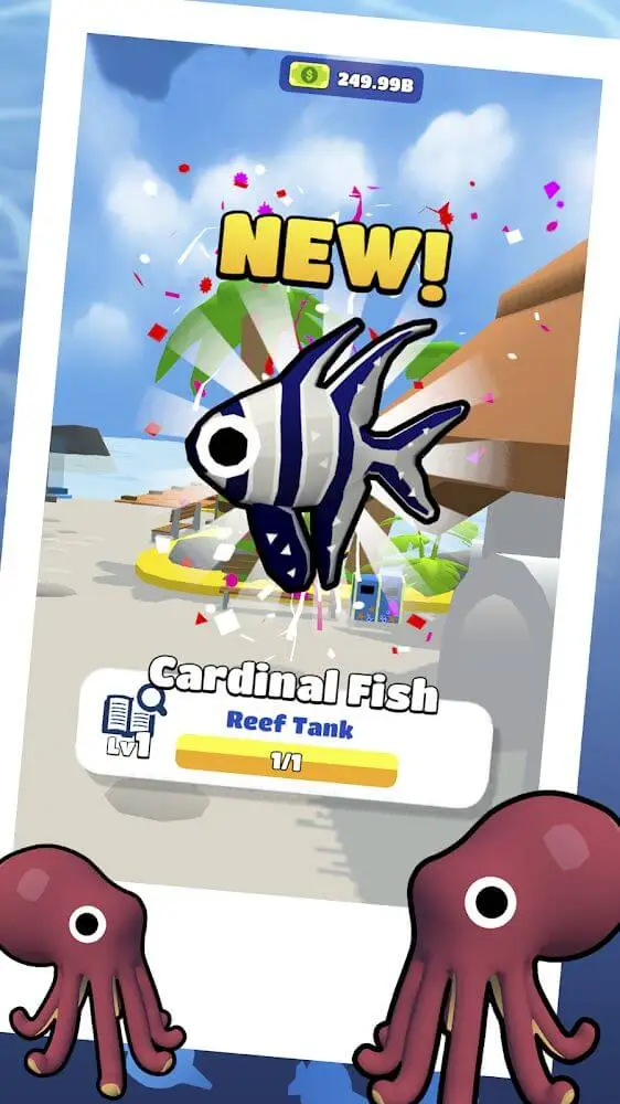 Screenshot of the Idle Sea Park app