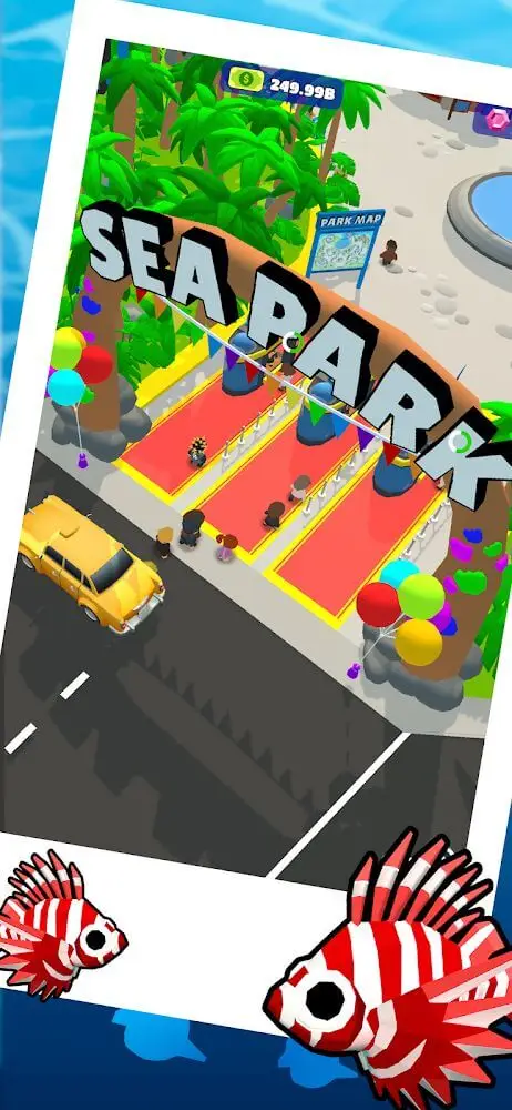 Screenshot of the Idle Sea Park app