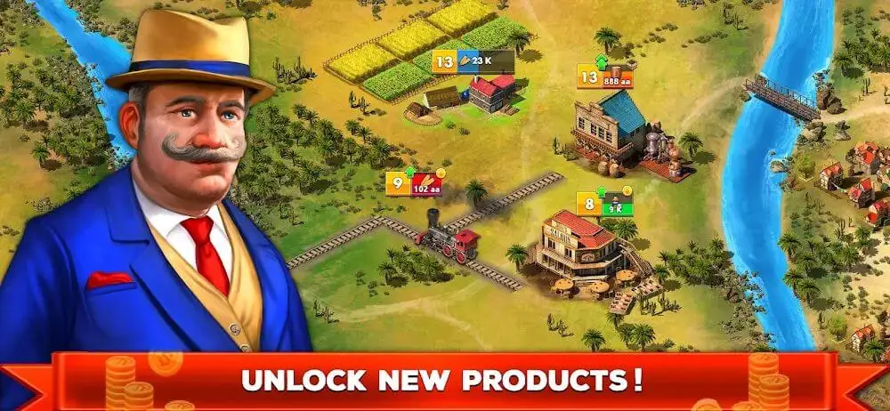 Screenshot of the Idle Train Empire game