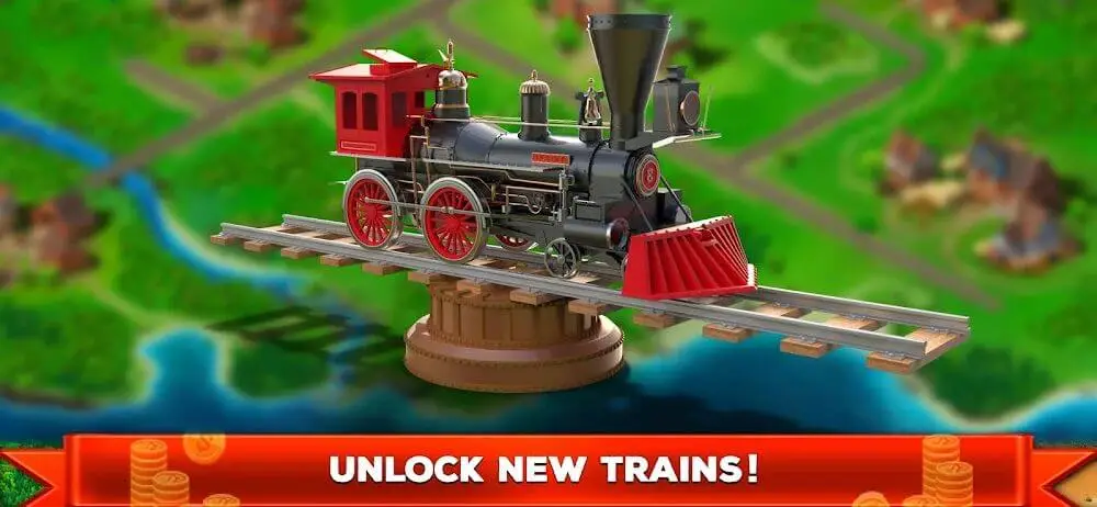 Screenshot of the Idle Train Empire game
