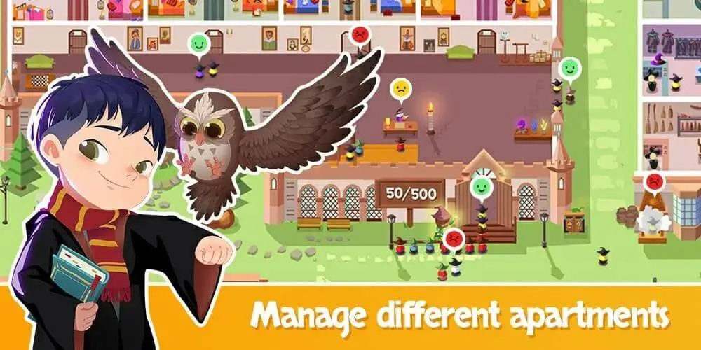 Screenshot of the Idle Wizard School game