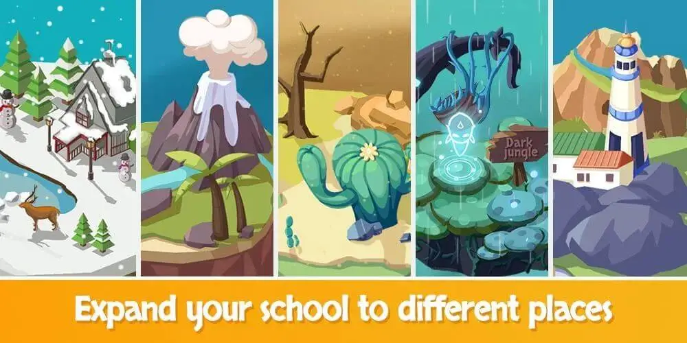 Screenshot of the Idle Wizard School game