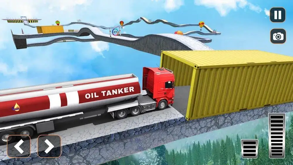 Screenshot of the Impossible Truck Driving game