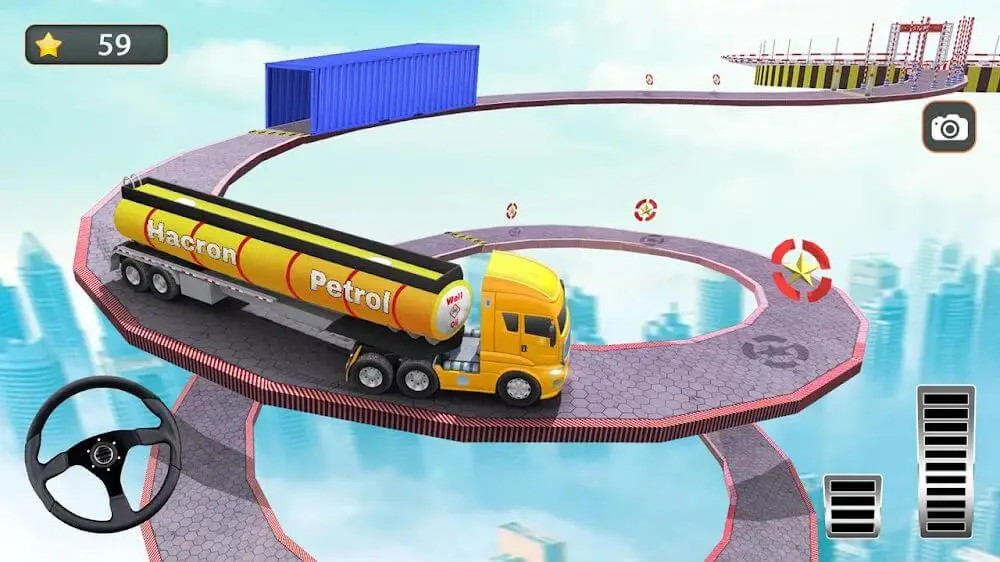 Screenshot of the Impossible Truck Driving game