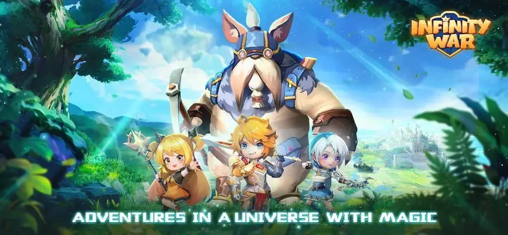 Screenshot of the Infinity War game