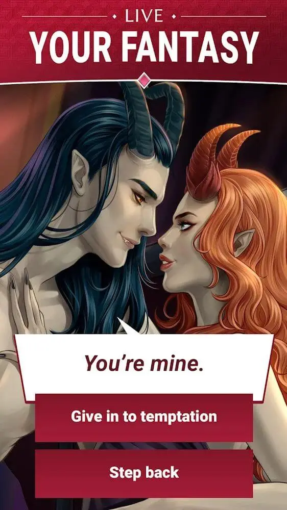 Screenshot of the Is it Love? Stories app