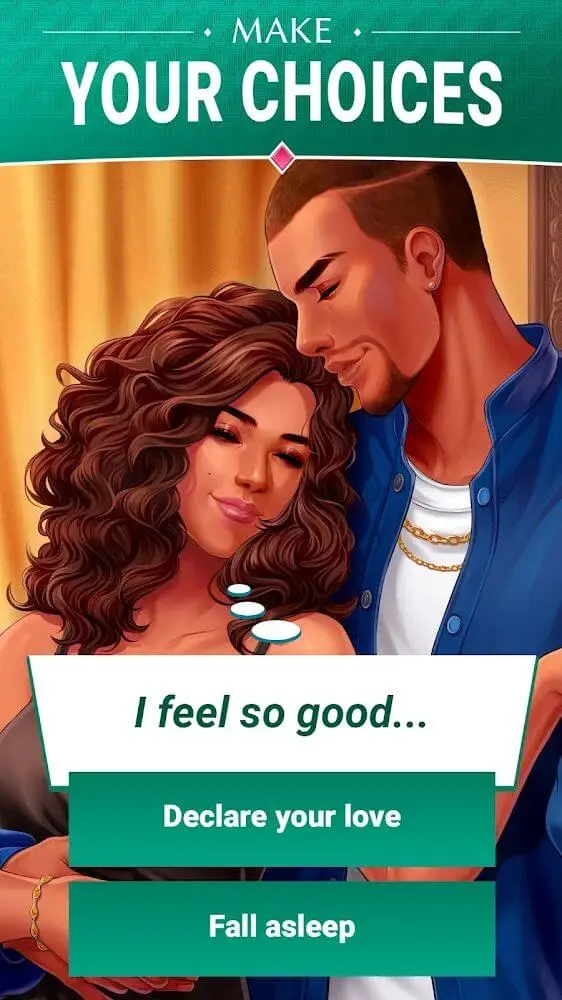 Screenshot of the Is it Love? Stories app