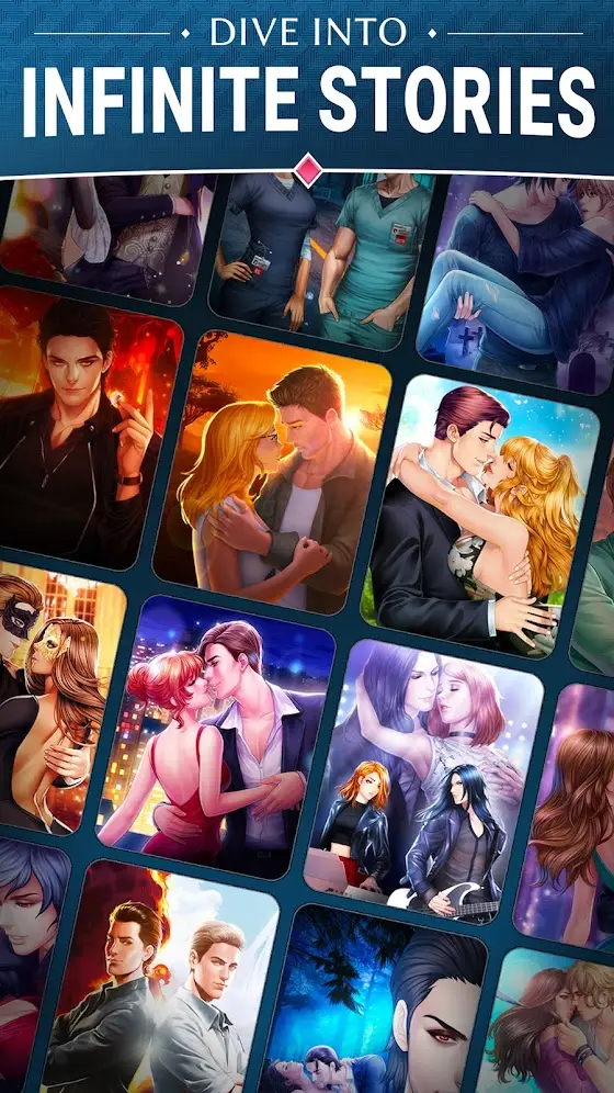 Screenshot of the Is it Love? Stories app