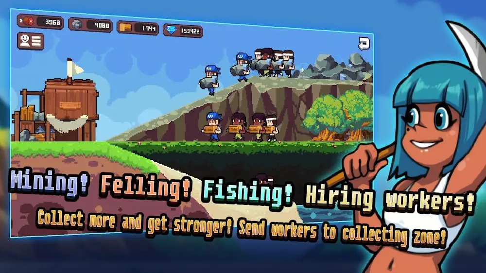 Screenshot of the Island Survival Story game