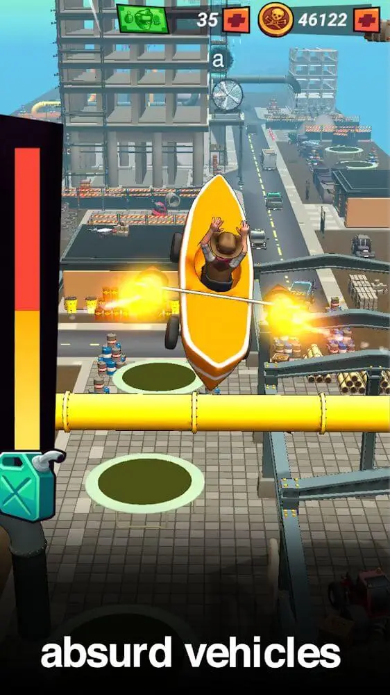 Screenshot of the Jackass Human Slingshot app