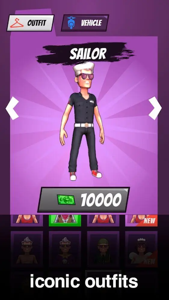 Screenshot of the Jackass Human Slingshot app