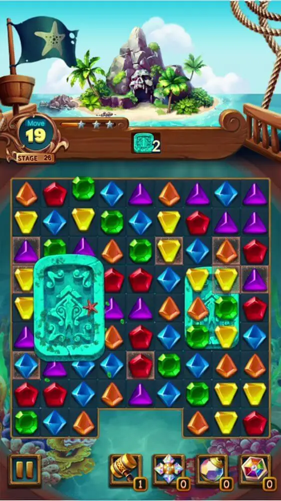 Screenshot of the Jewels Fantasy app