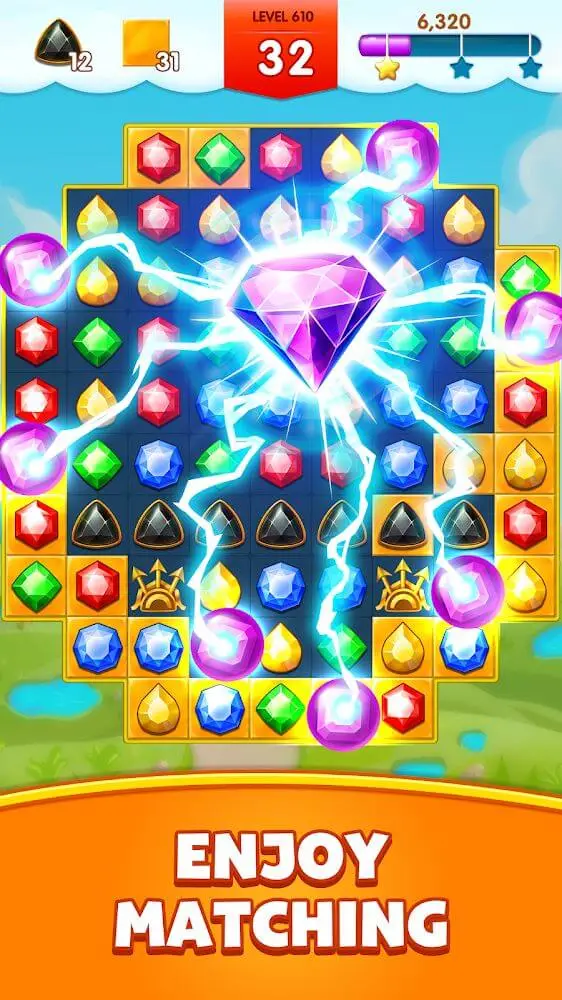 Screenshot of the Jewels Legend app
