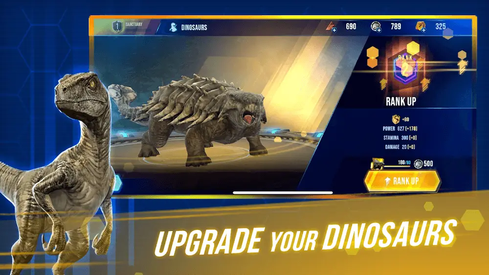 Screenshot of the Jurassic World Primal Ops game