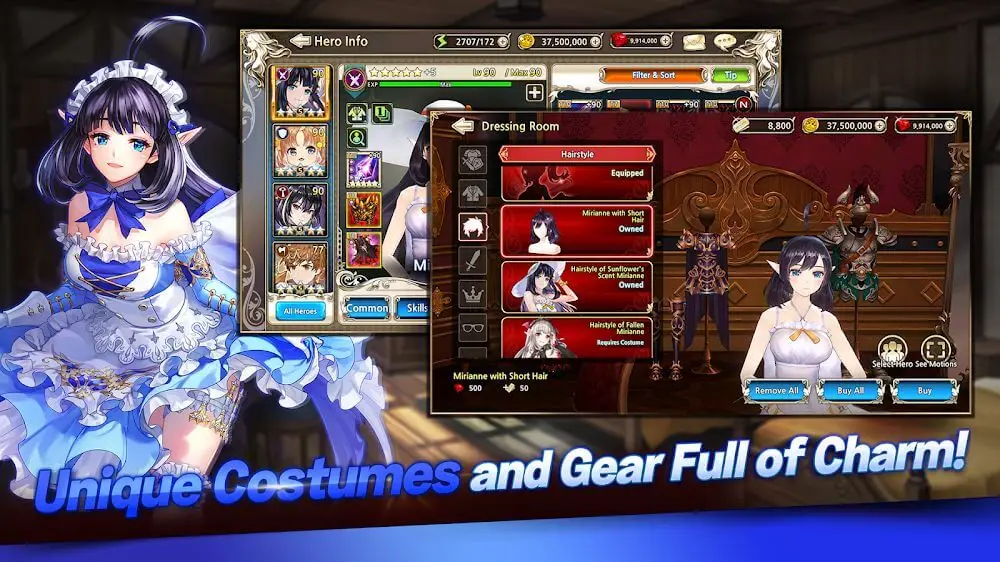 Screenshot of the KINGs RAID game