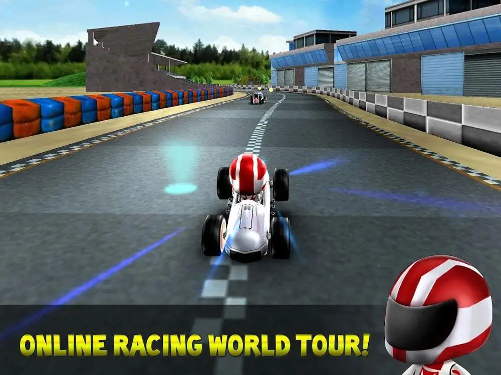 Screenshot of the Kart Rush Racing game