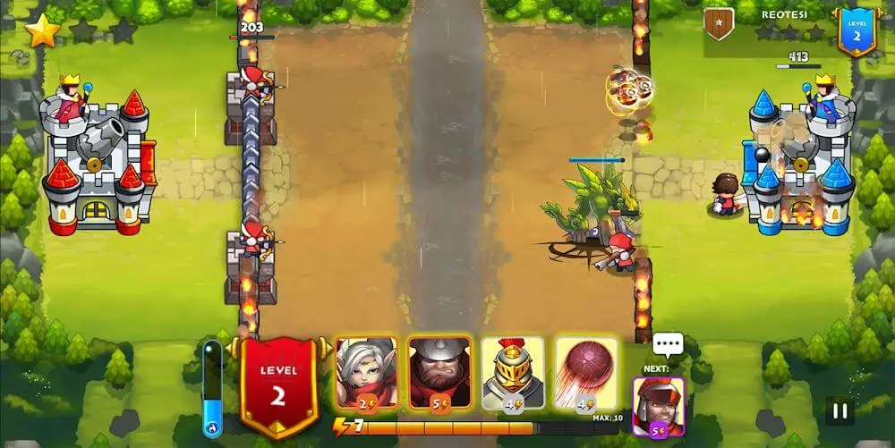 Screenshot of the King Rivals: War Clash game
