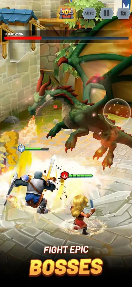 Screenshot of the Kingdom Boss – Hero RPG app