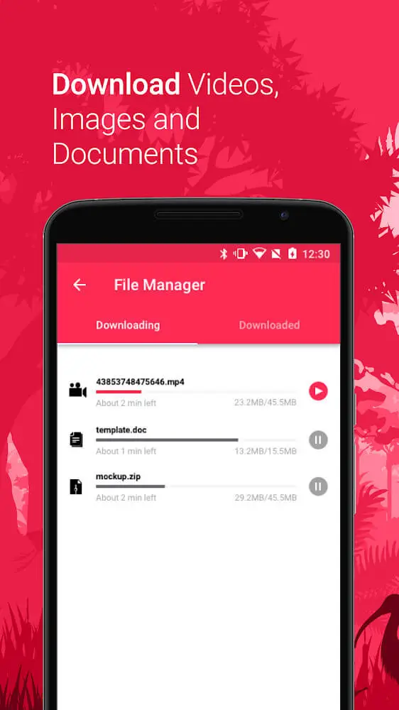 Screenshot of the Kode app