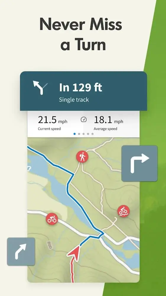 Screenshot of the Komoot app