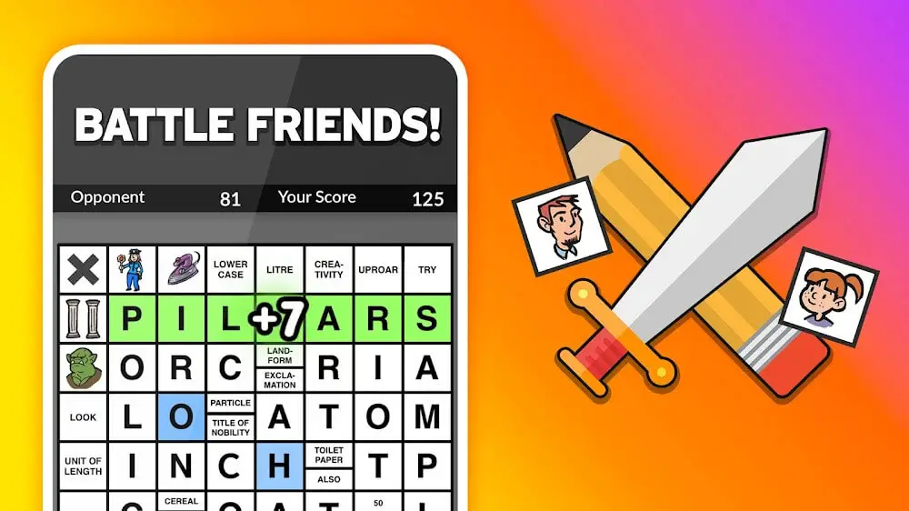 Screenshot of the Kryss - The Battle of Words game