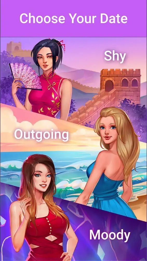 Screenshot of the LUV app
