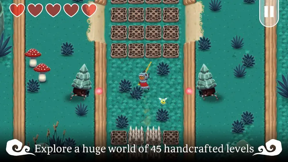 Screenshot of the Legend of the Skyfish game