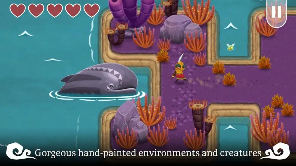 Screenshot of the Legend of the Skyfish game
