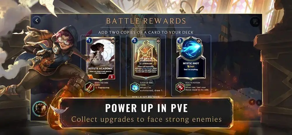 Screenshot of the Legends of Runeterra game