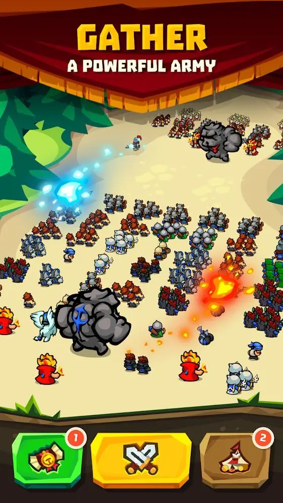 Screenshot of the Legionlands app