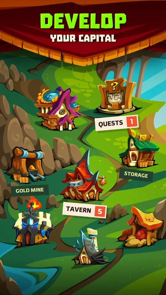 Screenshot of the Legionlands app