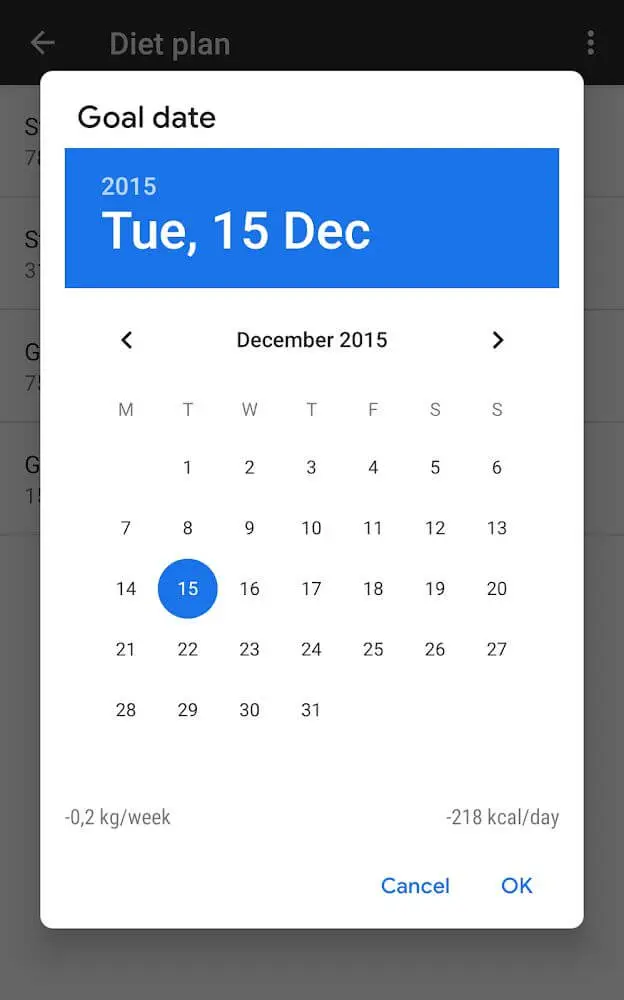 Screenshot of the Libra app