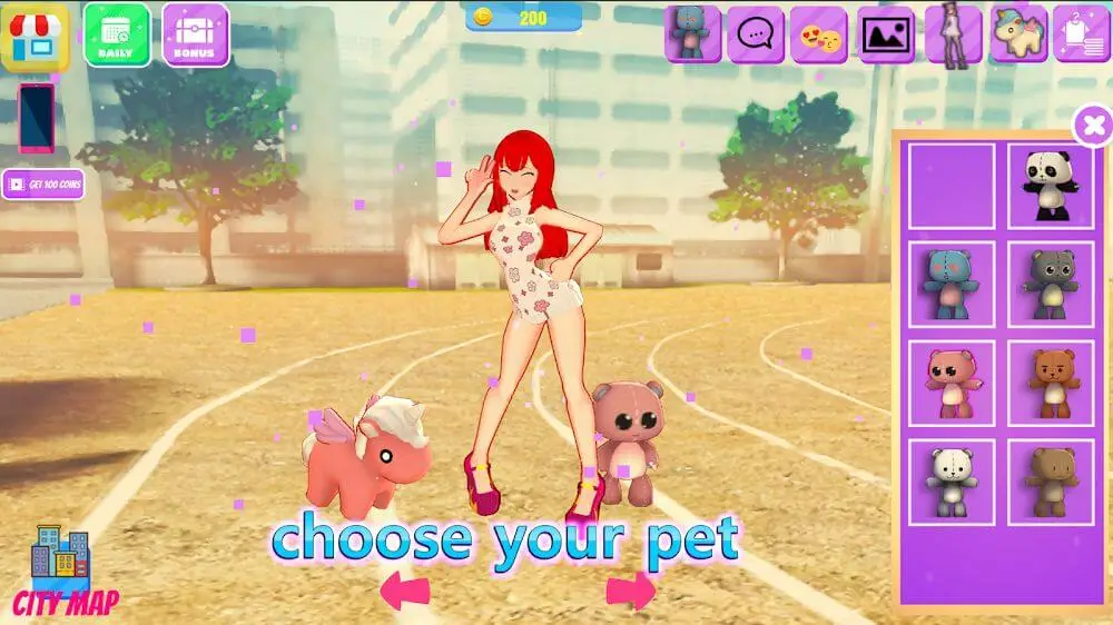 Screenshot of the Life Idol Dress Up 3D game