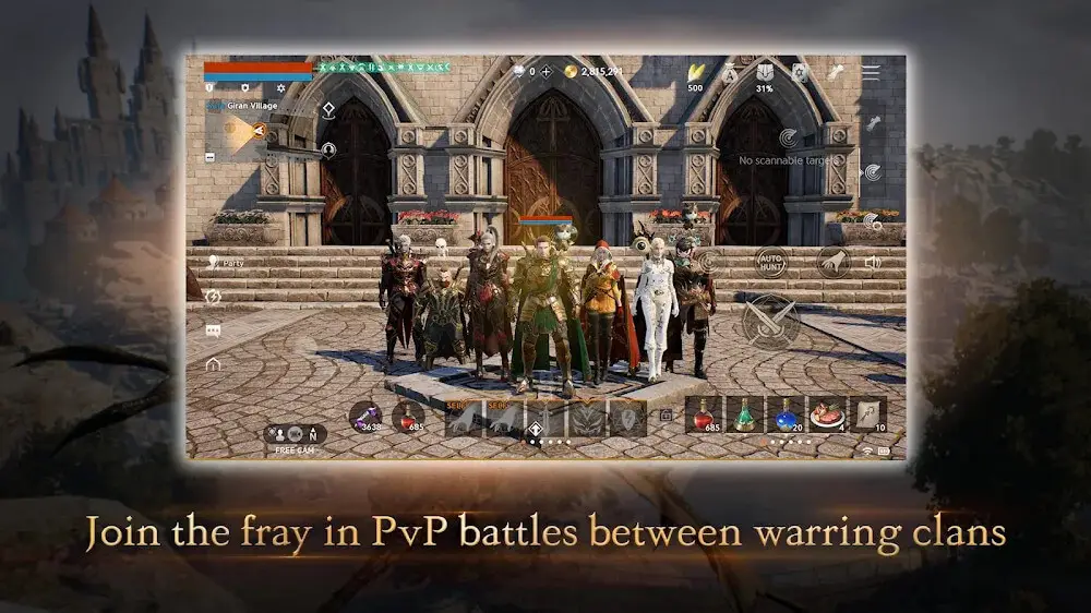 Screenshot of the Lineage2M game