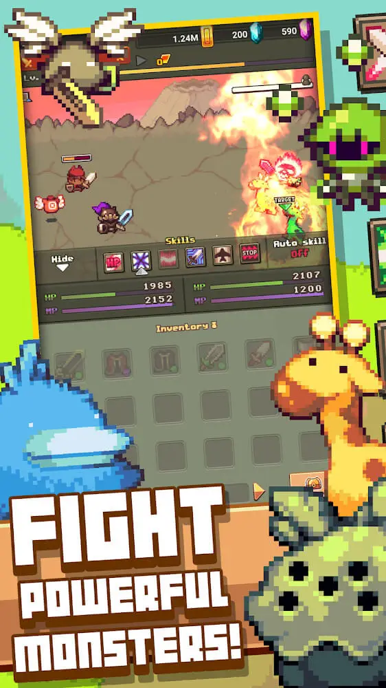 Screenshot of the Linear Quest Battle: Idle Hero app