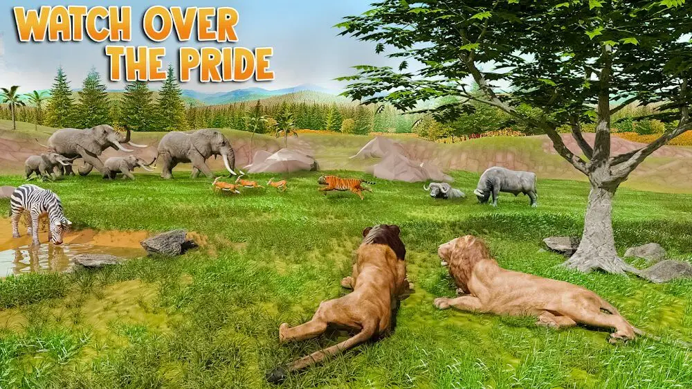 Screenshot of the Lion Games Animal Simulator 3D game