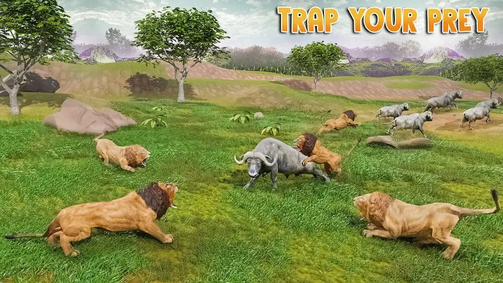 Screenshot of the Lion Games Animal Simulator 3D game