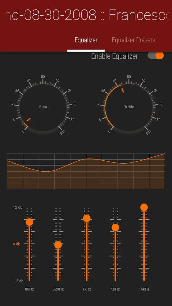 Screenshot of the LiquidPlayer Pro app