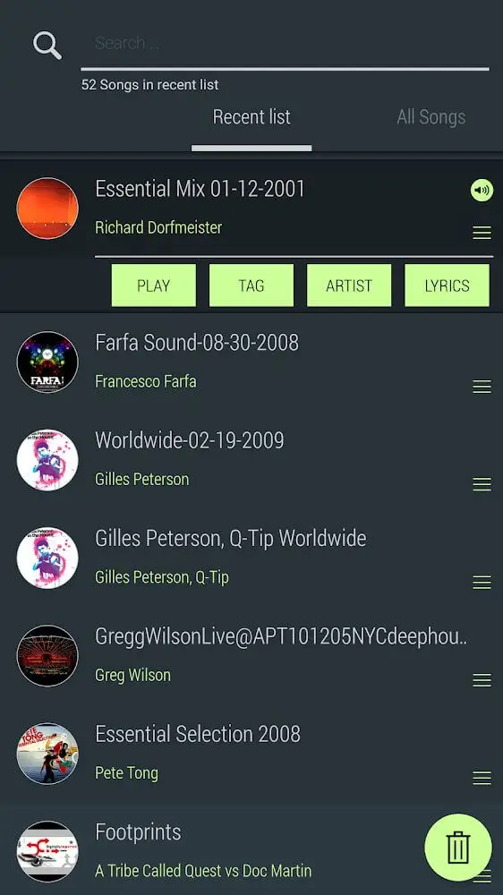 Screenshot of the LiquidPlayer Pro app