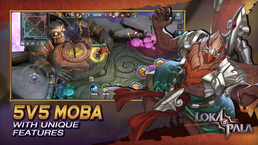 Screenshot of the Lokapala game