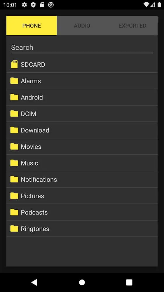 Screenshot of the Loop Player app