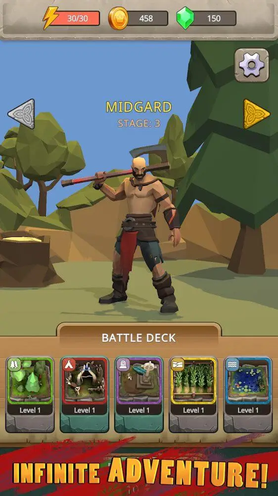 Screenshot of the Loop Viking - Idle Hero app