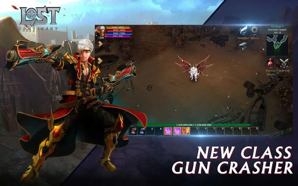 Screenshot of the Lost Continent game