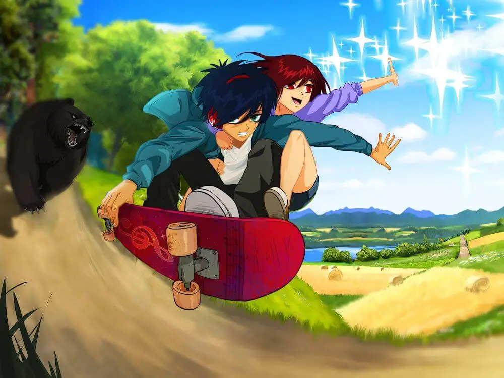 Screenshot of the Lost in Harmony game