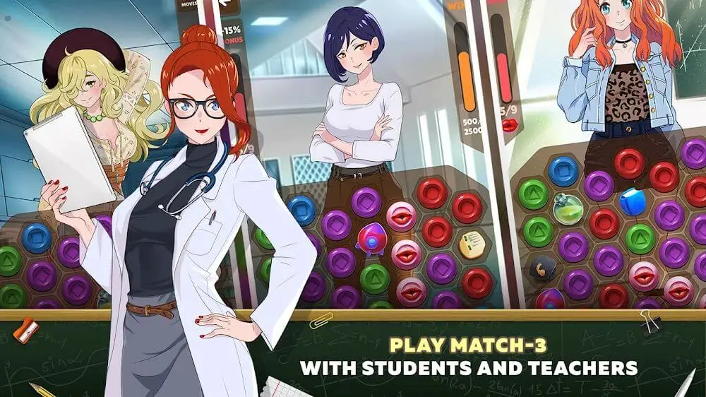 Screenshot of the Love Academy game